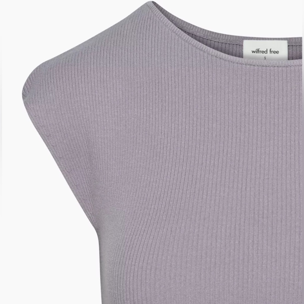 NWT Aritizia X Wilfred Free Cut-out Knit Mini Dress - Picture 2 of 6